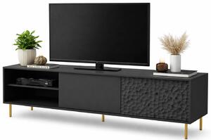 Czarna szafka pod telewizor 180 cm T7-G72