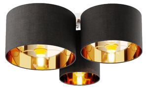 Lampa Sufitowa Lindby, Laurenz, ściemnialny, szary, salon, tkanina | tekstylia, nowoczesny