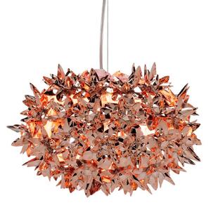 Lampa Wisząca Kartell, Bloom S2, miedziany, salon, tworzywo sztuczne, design