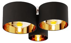 Lampa Sufitowa Lindby, Laurenz, ściemnialny, czarny, salon, tkanina | tekstylia, nowoczesny