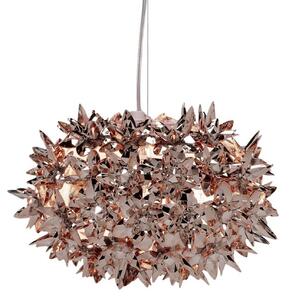 Lampa Wisząca Kartell, Bloom S2, antyczny mosiądz, salon, tworzywo sztuczne, design