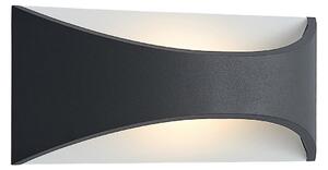 Zewnętrzna Lampa Lindby, Mathea, czarny, taras, metal, nowoczesny