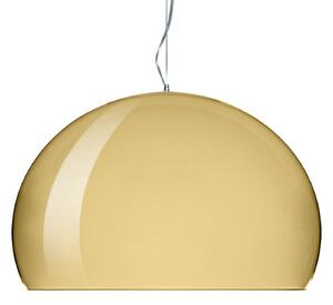 Lampa Wisząca Kartell, FL/Y, ściemnialny, złoty | mosiężny, salon, tworzywo sztuczne, design