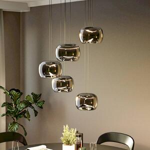 EGLO Lampa wisząca HORTUNAS, możliwość ściemniania, czarny, salon / jadalnia, szkło