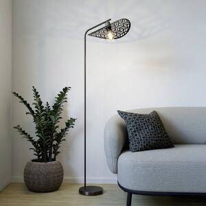 EGLO Lampa stojąca SWABY, brązowy / mosiężny, salon / jadalnia, metal