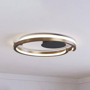 EGLO Lampa sufitowa MEZZOMONTE, możliwość ściemniania, brązowy / mosiężny, salon / jadalnia, metal