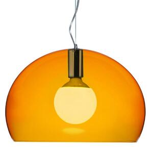 Lampa Wisząca Kartell, Small FL/Y, pomarańczowy, salon, tworzywo sztuczne, design