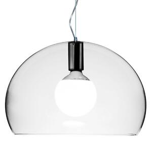 Lampa Wisząca Kartell, Small FL/Y, transparentny, salon, tworzywo sztuczne, design