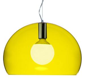 Lampa Wisząca Kartell, Small FL/Y, żółty, salon, tworzywo sztuczne, design