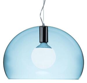 Lampa Wisząca Kartell, Small FL/Y, niebieski, salon, tworzywo sztuczne, design