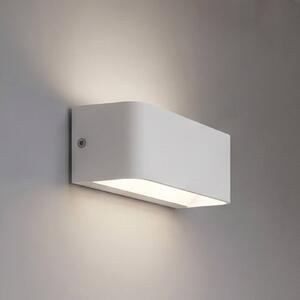 EGLO connect – inteligentny kinkiet zewnętrzny LED SANIA-Z, biały, IP55 możliwość ściemniania, biały / opal, metal