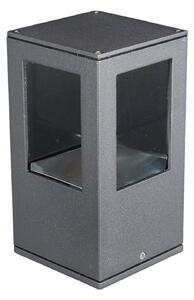 Zewnętrzna Lampa Lucande, Nicola, czarny, taras, aluminium, nowoczesny