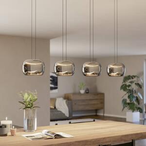 EGLO Lampa wisząca HORTUNAS, możliwość ściemniania, czarny, salon / jadalnia, szkło