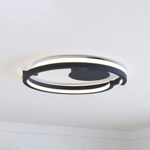 EGLO Lampa sufitowa MEZZOMONTE, możliwość ściemniania, czarny, salon / jadalnia, metal