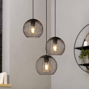 EGLO Lampa wisząca ALMANZORA, możliwość ściemniania, czarny, salon / jadalnia, metal