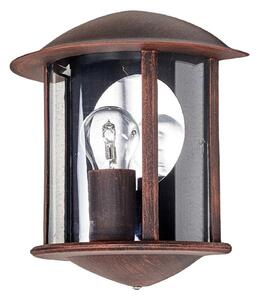Zewnętrzna Lampa Lindby, Maelis, ściemnialny, brąz rdzawy, balkon, aluminium, nowoczesny