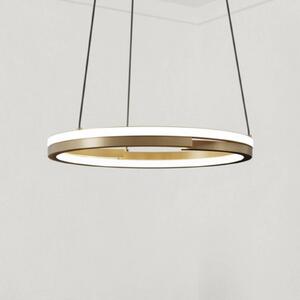 EGLO Lampa wisząca MEZZOMONTE, możliwość ściemniania, brązowy / mosiężny, salon / jadalnia, metal