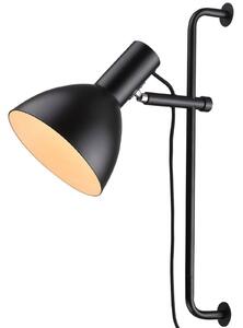 Lampa Ścienna Halo Design, czarny, salon, metal