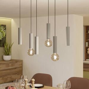 EGLO Lampa wisząca FARIOLO, możliwość ściemniania, kremowy / amber, salon / jadalnia, metal