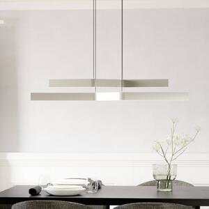 EGLO Lampa wisząca PLAYITAS, możliwość ściemniania, aluminiowy / szary / cynkowy, salon / jadalnia, metal