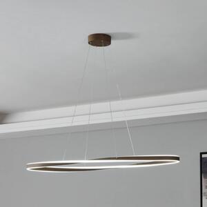 EGLO Lampa wisząca CAMEROTA, możliwość ściemniania, brązowy / mosiężny, salon / jadalnia, metal