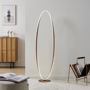EGLO Lampa stojąca CAMEROTA, możliwość ściemniania, brązowy / mosiężny, salon / jadalnia, metal