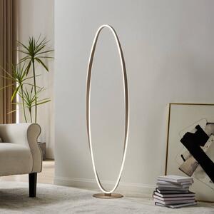 EGLO Lampa stojąca CAMEROTA, możliwość ściemniania, kremowy / amber, salon / jadalnia, metal