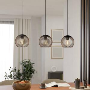 EGLO Lampa wisząca ALMANZORA, możliwość ściemniania, czarny, salon / jadalnia, metal