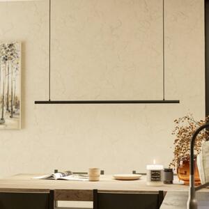EGLO connect – inteligentny żyrandol LED FLATRON-Z, 101 cm, czarna możliwość ściemniania, czarny, salon / jadalnia, metal