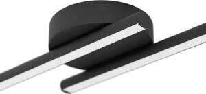 EGLO connect – inteligentna lampa sufitowa LED FLATRON-Z, czarna, 80 cm możliwość ściemniania, czarny, salon / jadalnia, metal