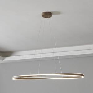 EGLO Lampa wisząca CAMEROTA, możliwość ściemniania, kremowy / amber, salon / jadalnia, metal