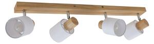 Lampa Sufitowa Lindby, Wanessa, ściemnialny, drewniany, salon, drewno, nowoczesny