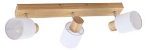 Lampa Sufitowa Lindby, Wanessa, ściemnialny, drewniany, salon, drewno, nowoczesny