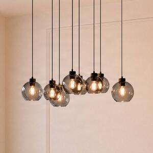 Lampa wisząca szklana Cubus TK Lighting, możliwość ściemniania, czarny, salon / jadalnia, szkło, nowoczesny