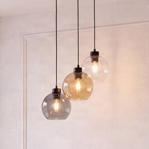 Lampa wisząca szklana Cubus TK Lighting, możliwość ściemniania, przezroczysty / transparentny, salon / jadalnia, szkło, nowoczesny