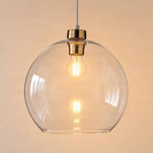 Lampa wisząca szklana Cubus TK Lighting, możliwość ściemniania, przezroczysty / transparentny, salon / jadalnia, szkło, nowoczesny