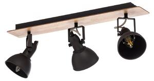Lampa Sufitowa Lindby, Aylis, ściemnialny, czarny, salon, metal, industrialny