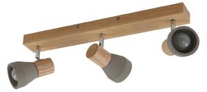 Lampa Sufitowa Lindby, Filiz, ściemnialny, szary, sypialnia, beton, skandynawski
