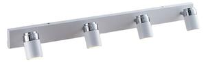 Lampa Sufitowa Lindby, Kardo, ściemnialny, biały, łazienka, metal, nowoczesny