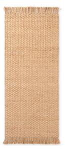Chodnik z juty dwustronny/tkany ręcznie w naturalnym kolorze 80x300 cm Fjord – Hanse Home