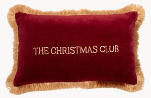Poduszka dekoracyjna z aksamitu The Christmas Club