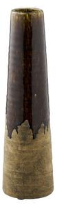 Brązowy ceramiczny wysoki wazon (wysokość 39 cm) – House Nordic