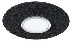Lampa Sufitowa Paulmann, Tulga, ściemnialny, czarny, salon, tkanina | tekstylia, nowoczesny