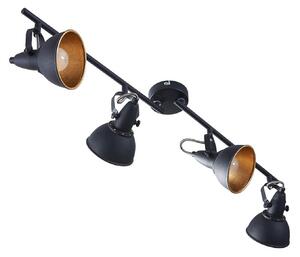 Lampa Sufitowa Lindby, Julin, ściemnialny, czarny, salon, metal, nowoczesny