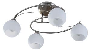 Lampa Sufitowa Lindby, Svean, ściemnialny, szary, salon, szkło, nowoczesny
