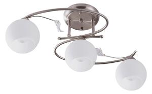 Lampa Sufitowa Lindby, Svean, ściemnialny, metaliczny, salon, szkło, nowoczesny