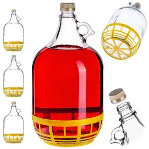 Gąsior Balon na wino z zakrętką 5L 3 szt