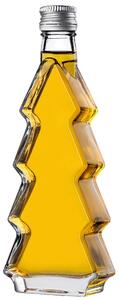 Szklana butelka choinka Enna 200ml z srebrną zakrętką 1 szt