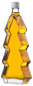 Szklana butelka choinka Enna 500ml z białą zakrętką 1 szt