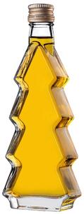 Szklana butelka choinka Enna 200ml ze złotą zakrętką 1 szt